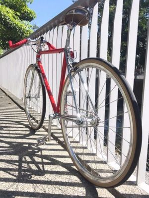 still classic vintage metal bicycle light